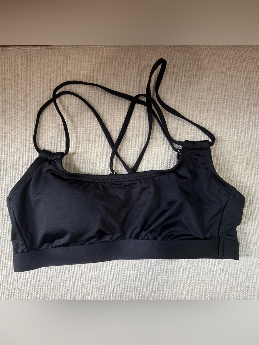 Black Strappy Bikini Top
